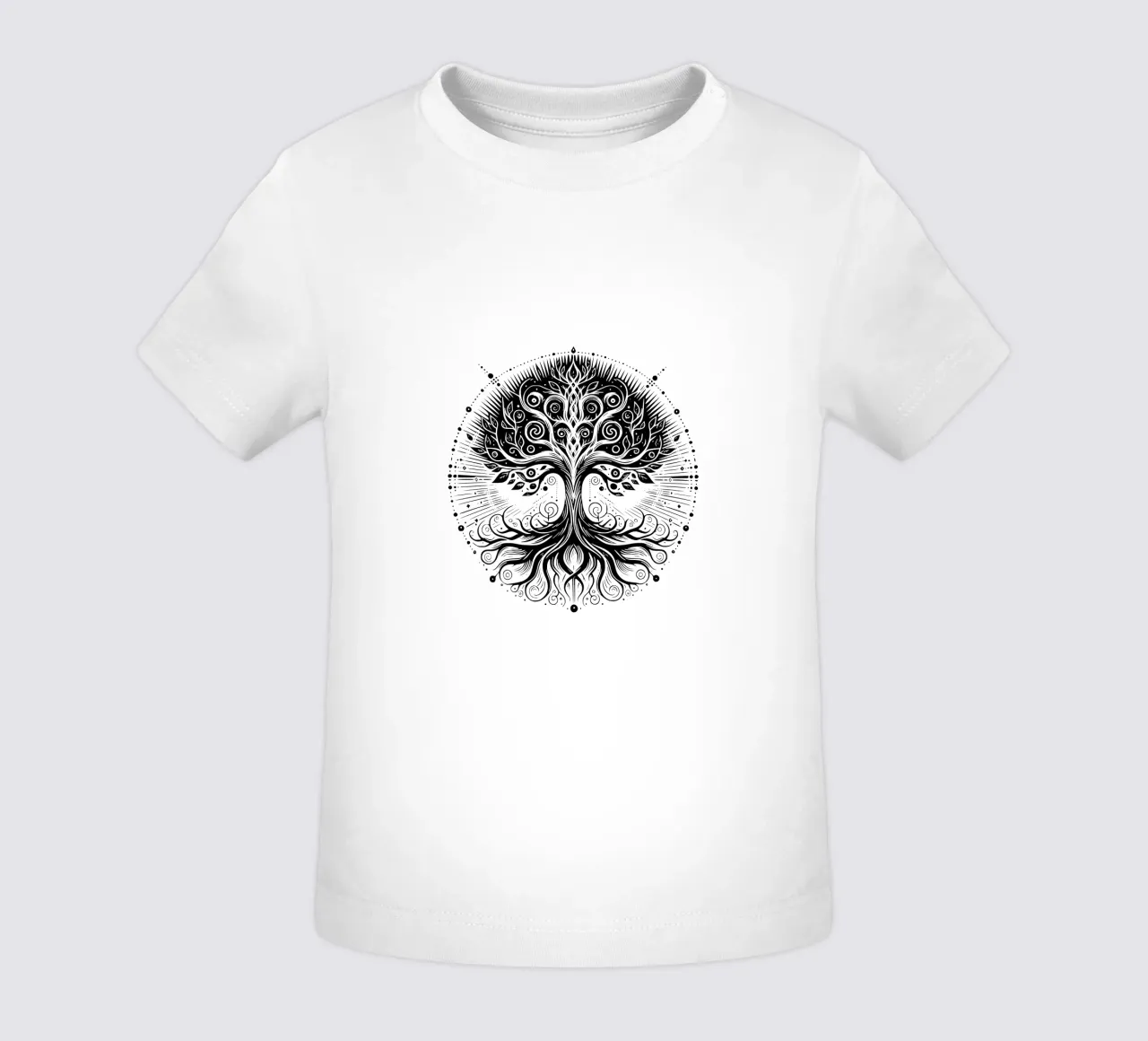 Albero della vita in bianco e nero maglietta neonato da Spiritual Touch