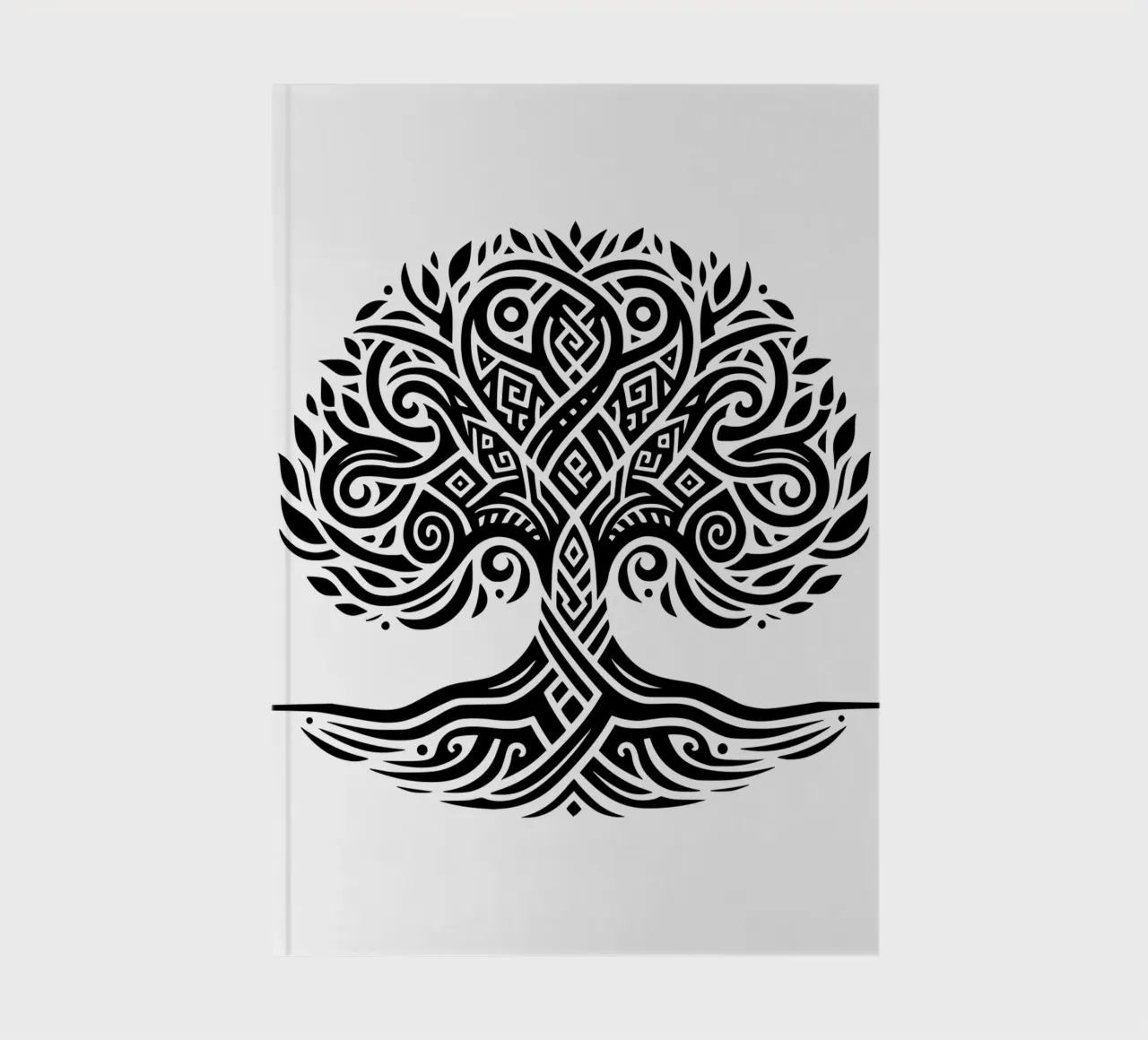 Black & White Tree of Life notebook by Spiritual Touch
