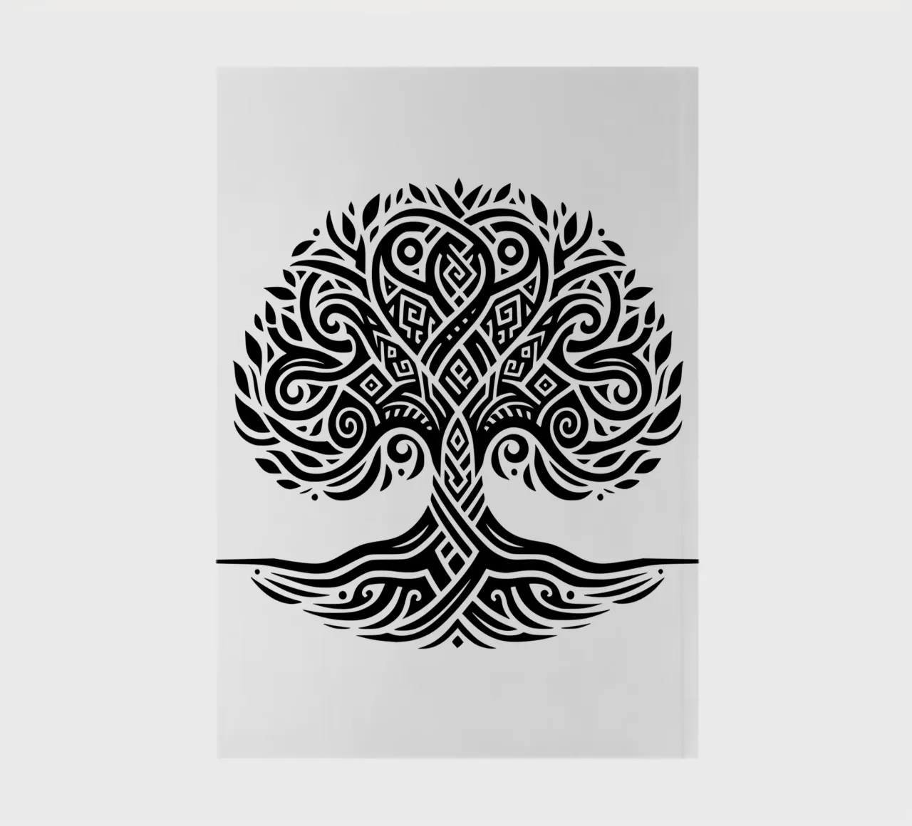 Black & White Tree of Life notebook by Spiritual Touch