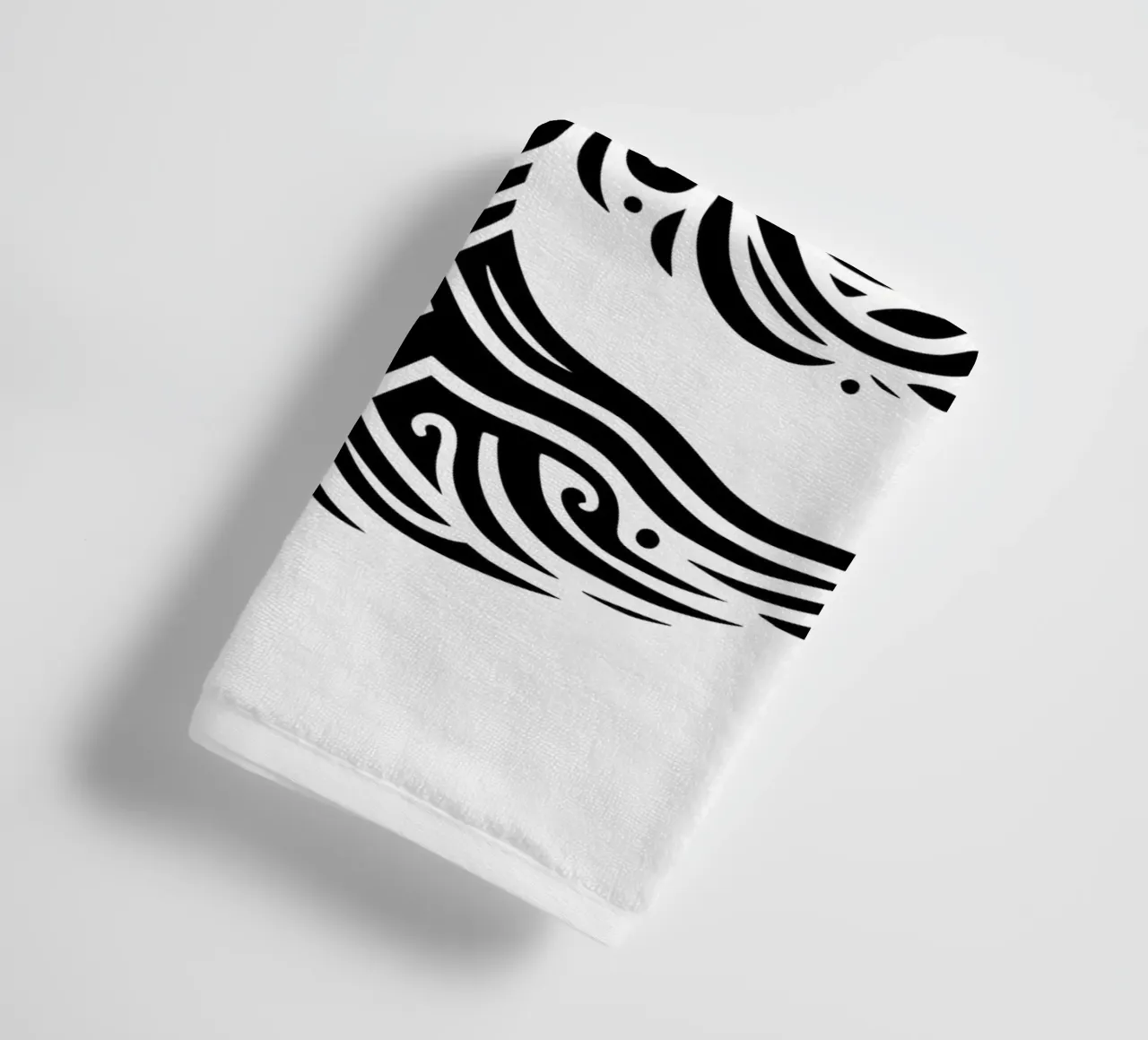 Albero della vita in bianco e nero asciugamano da bagno da Spiritual Touch
