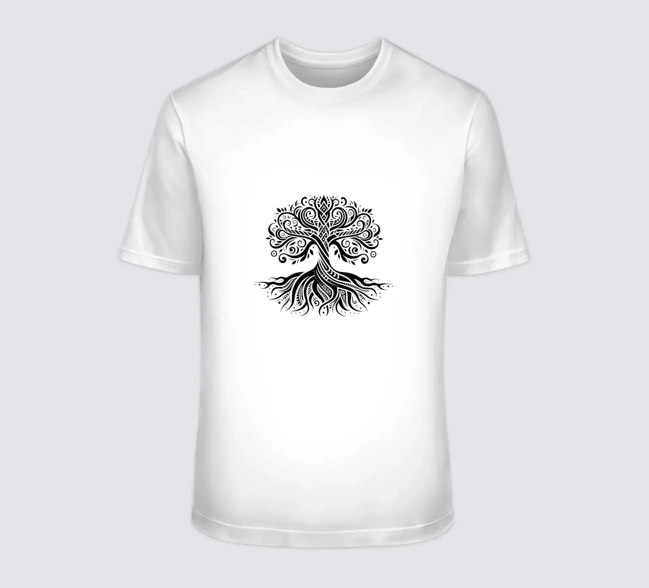 Albero della vita in bianco e nero t-shirt da Spiritual Touch