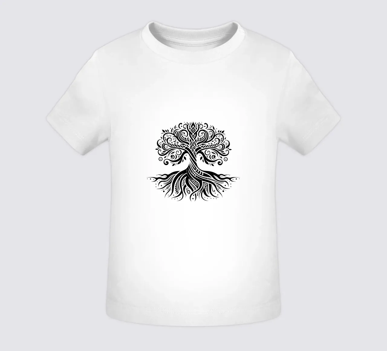 Albero della vita in bianco e nero maglietta neonato da Spiritual Touch