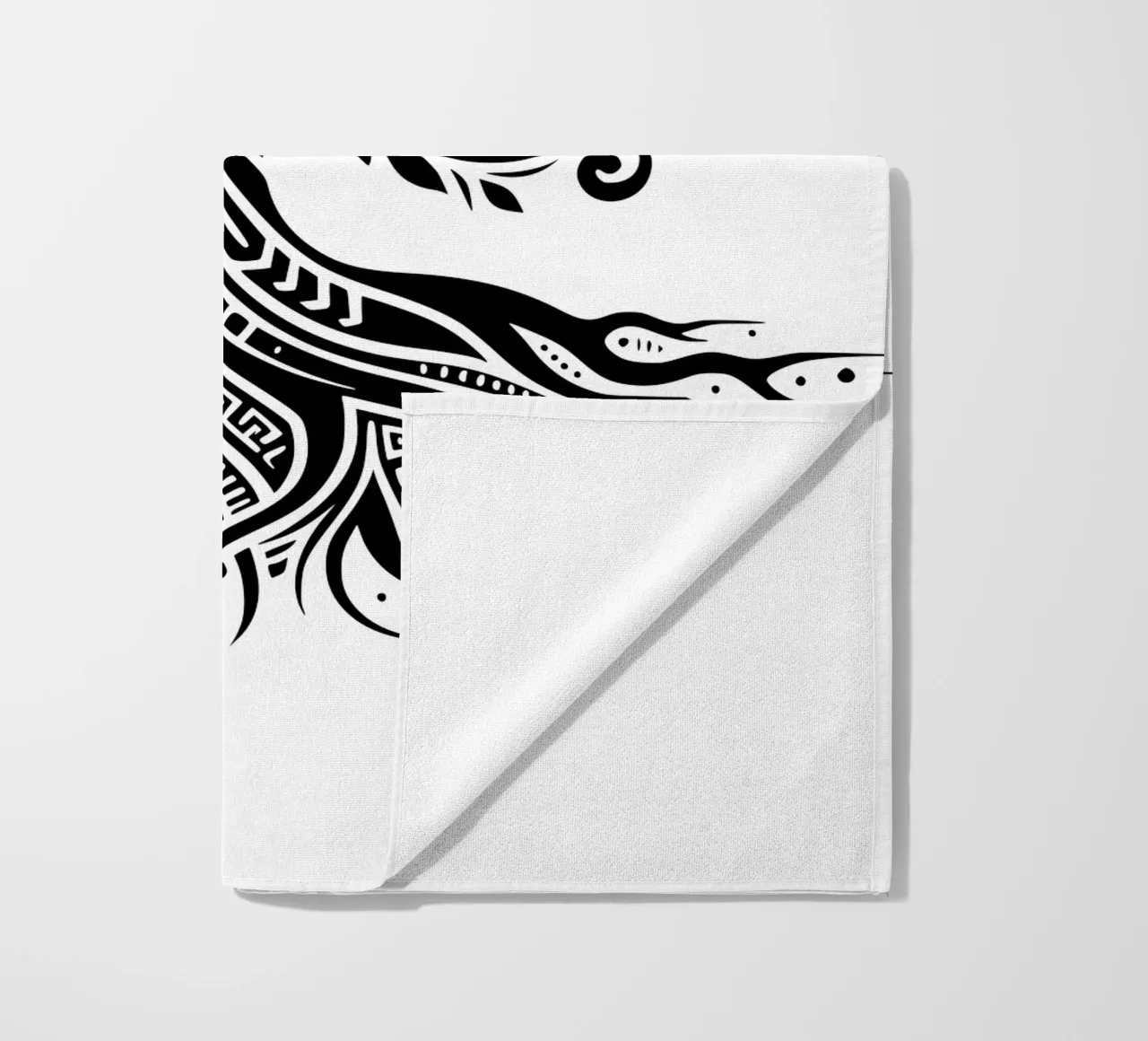 Albero della vita in bianco e nero telo mare da Spiritual Touch