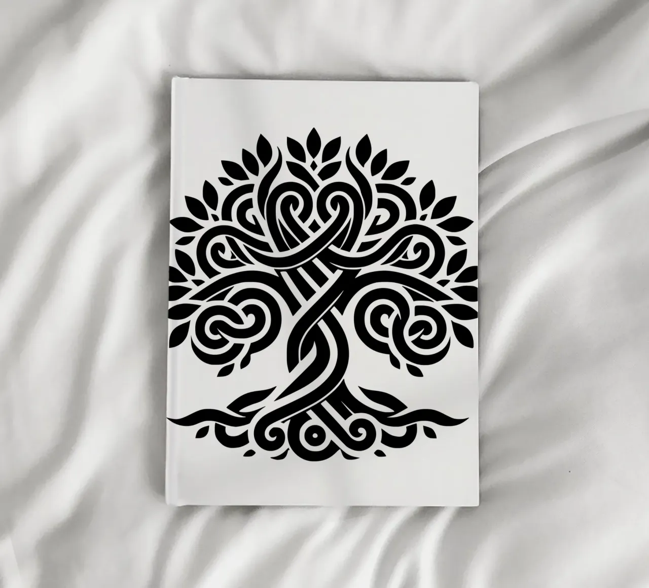 Black & White Tree of Life notebook by Spiritual Touch
