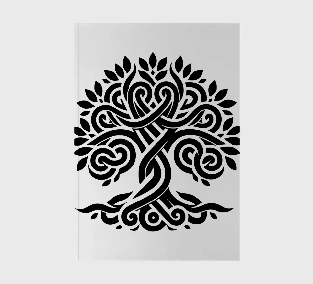 Black & White Tree of Life notebook by Spiritual Touch
