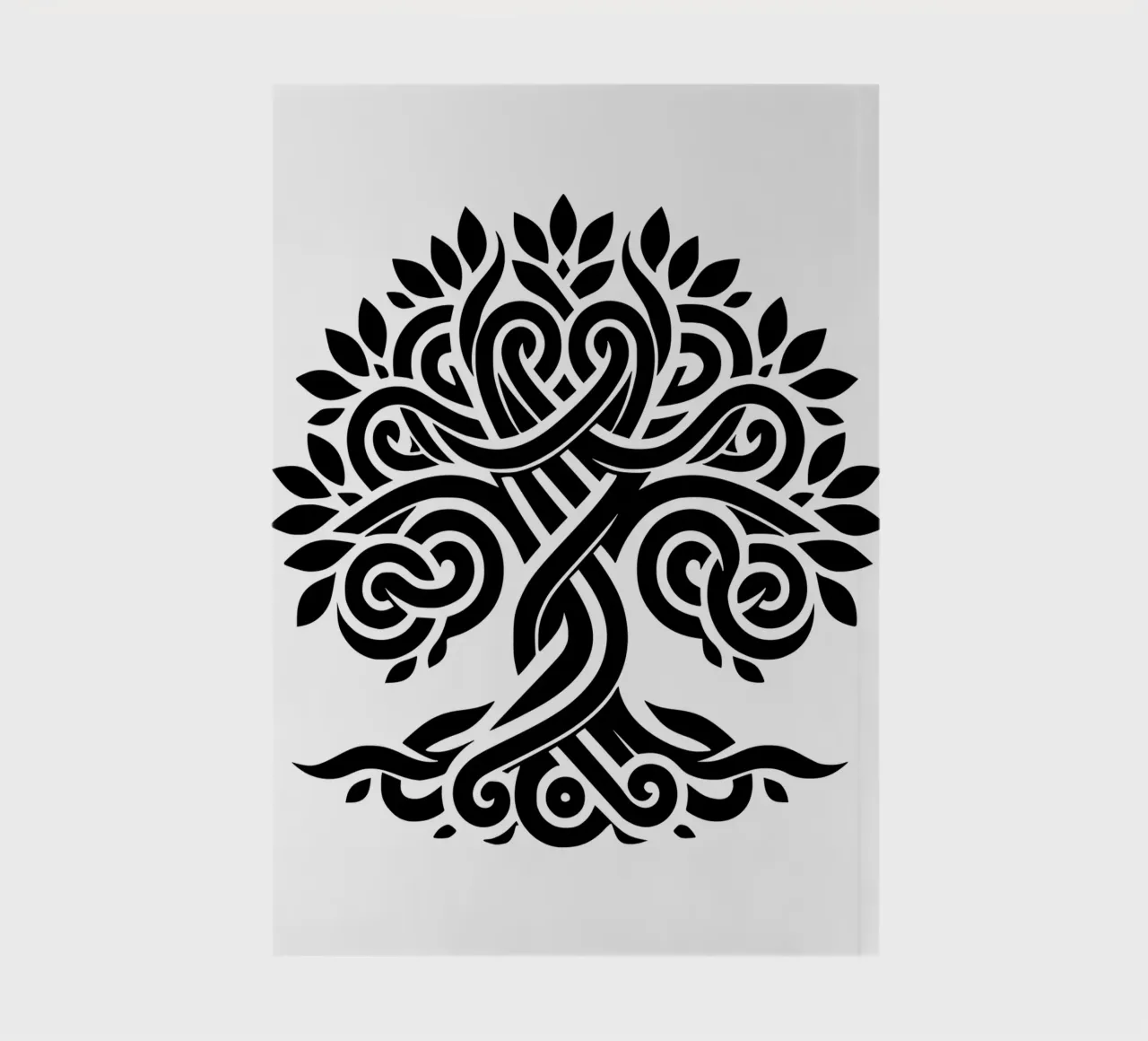 Black & White Tree of Life notebook by Spiritual Touch