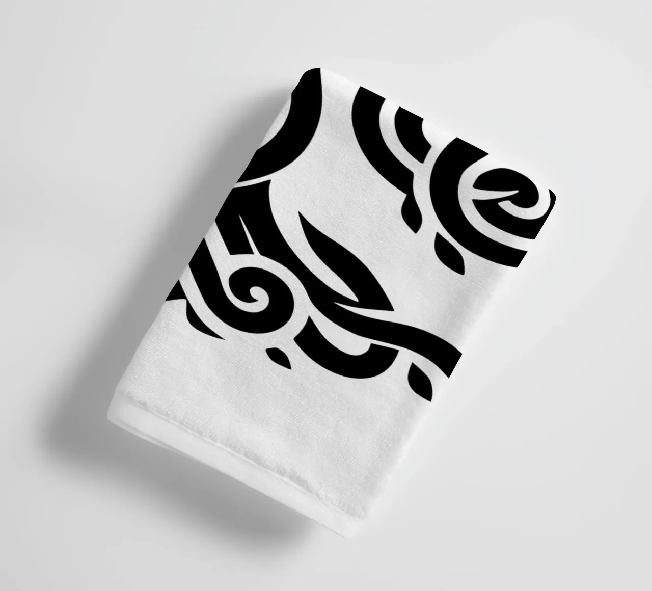 Albero della vita in bianco e nero asciugamano da bagno da Spiritual Touch