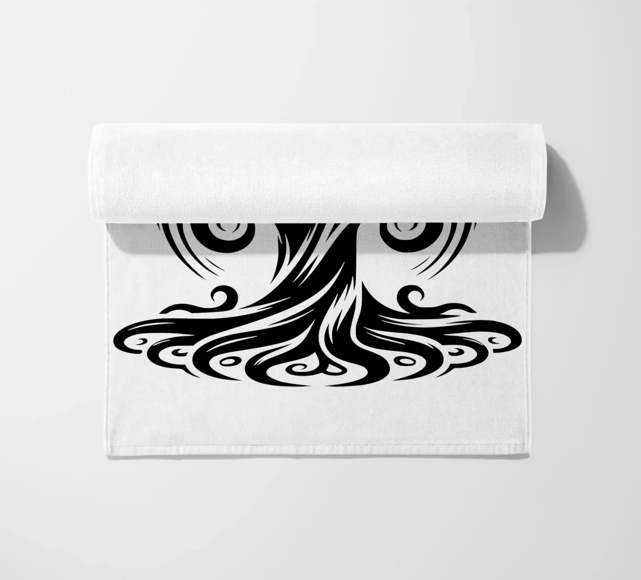 Albero della vita in bianco e nero telo mare da Spiritual Touch