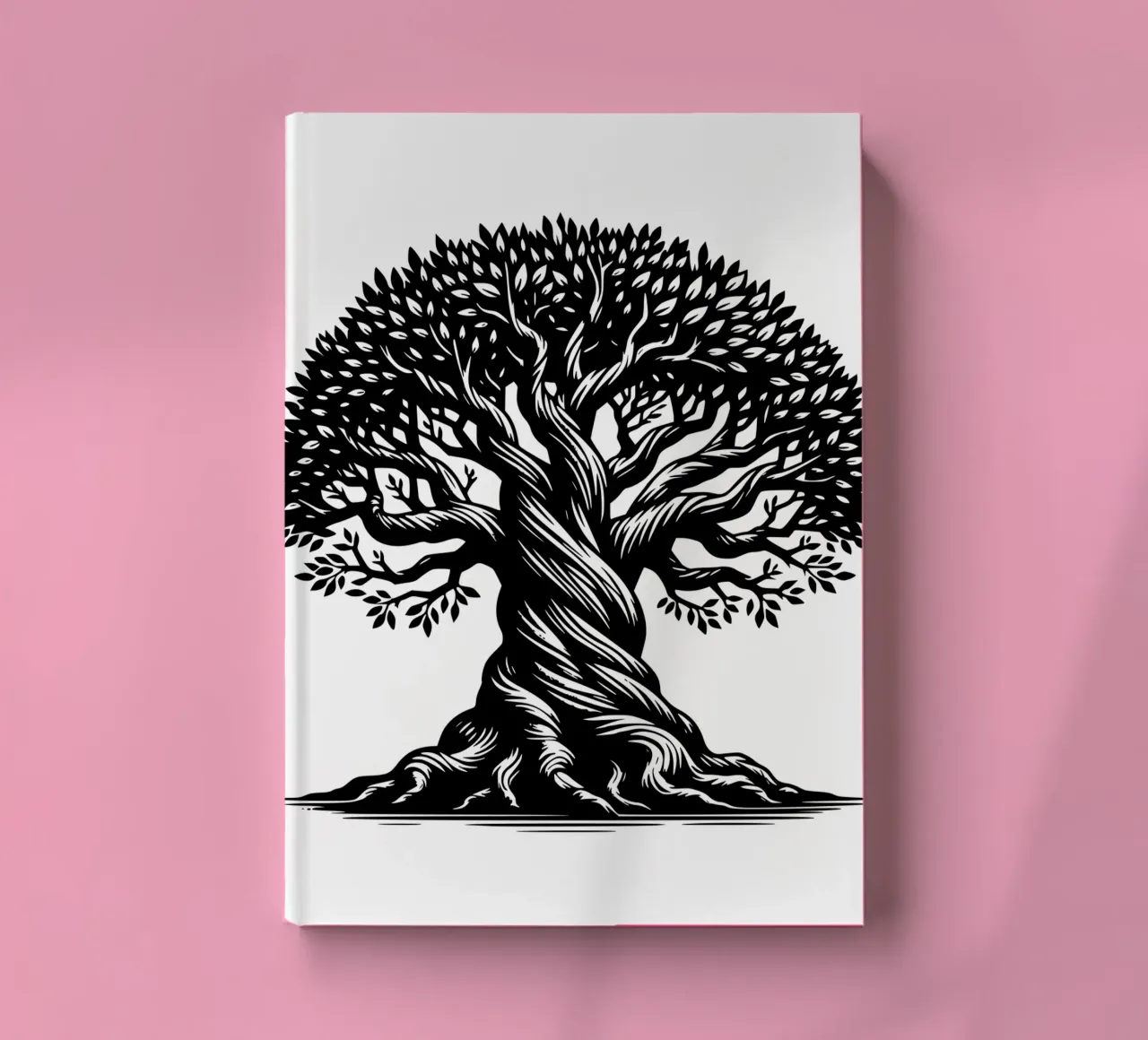 Black & White Tree of Life notebook by Spiritual Touch
