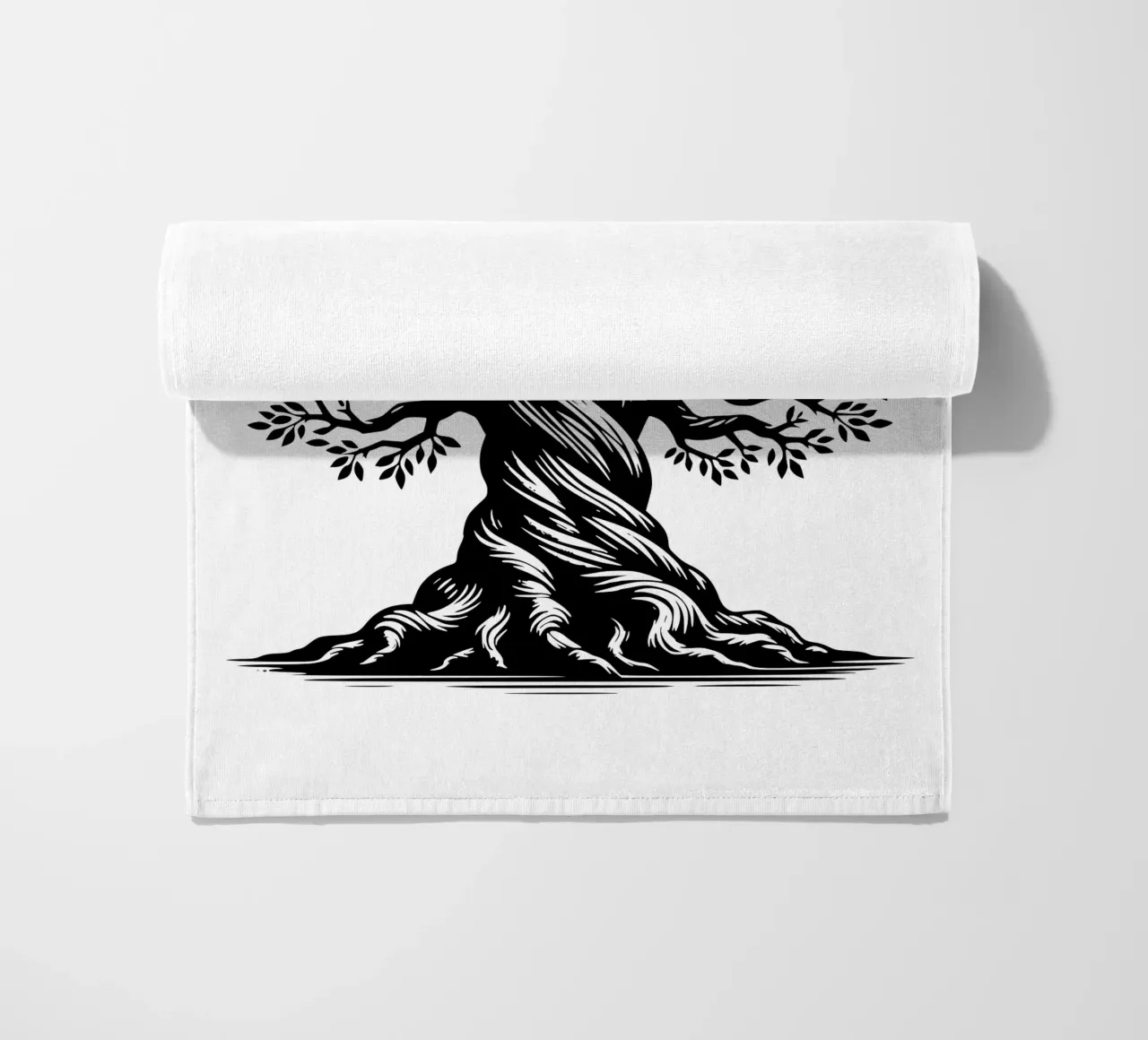 Albero della vita in bianco e nero telo mare da Spiritual Touch
