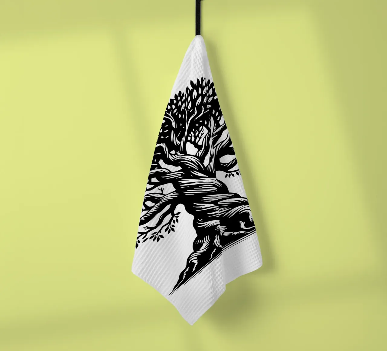Albero della vita in bianco e nero canovaccio da cucina da Spiritual Touch