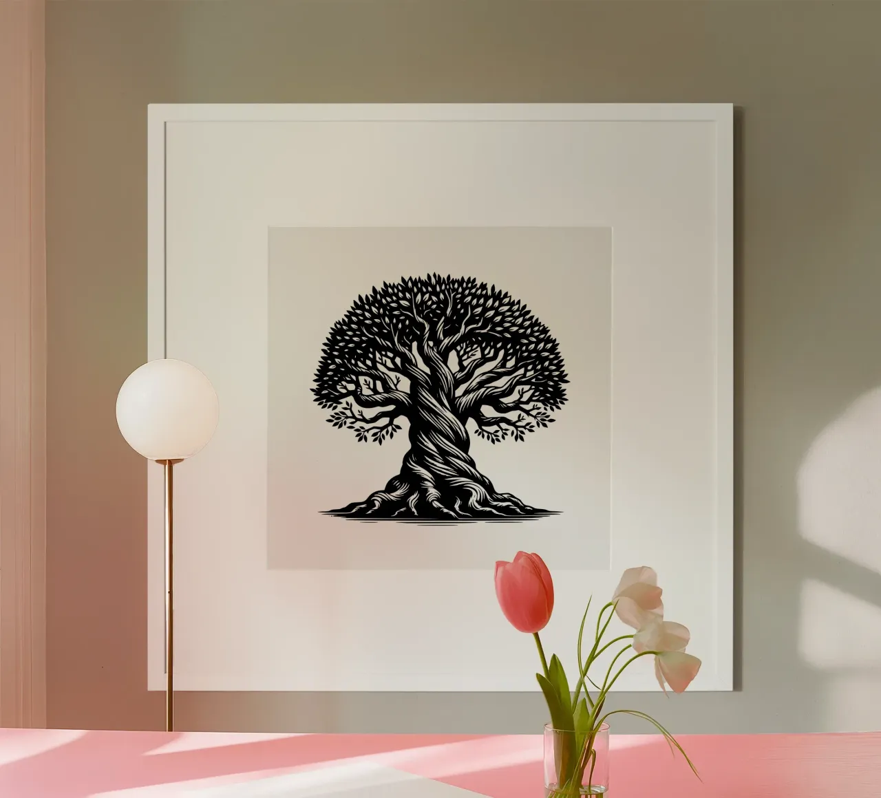 Albero della vita in bianco e nero carta hahnemühle da Spiritual Touch