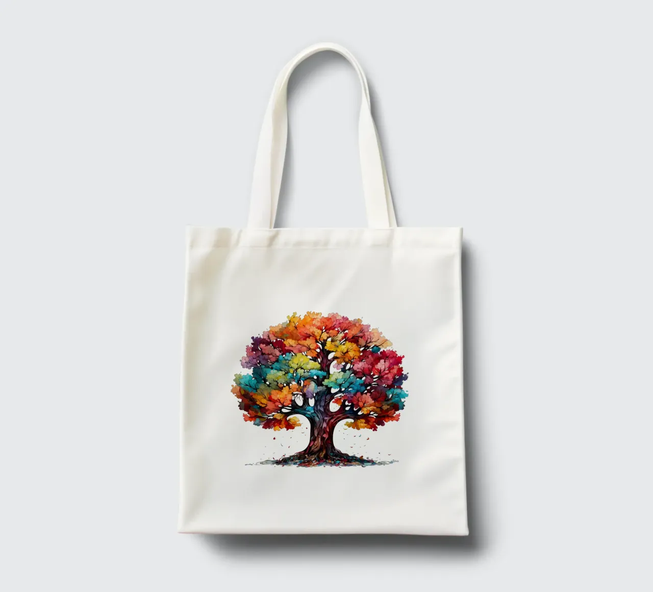 Albero della vita colorato borsa in juta da Spiritual Touch