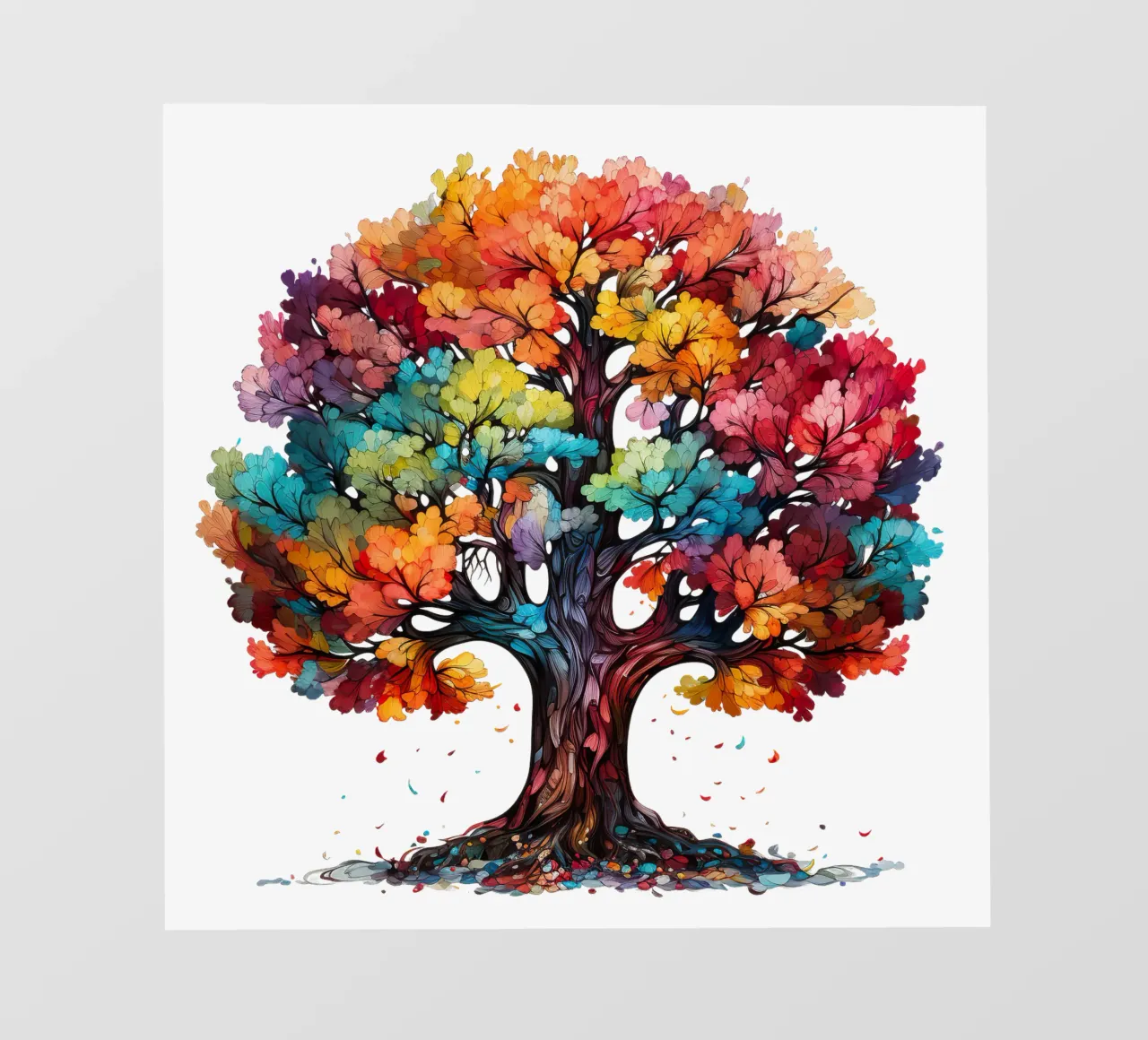 Albero della vita colorato pellicola backlit da Spiritual Touch