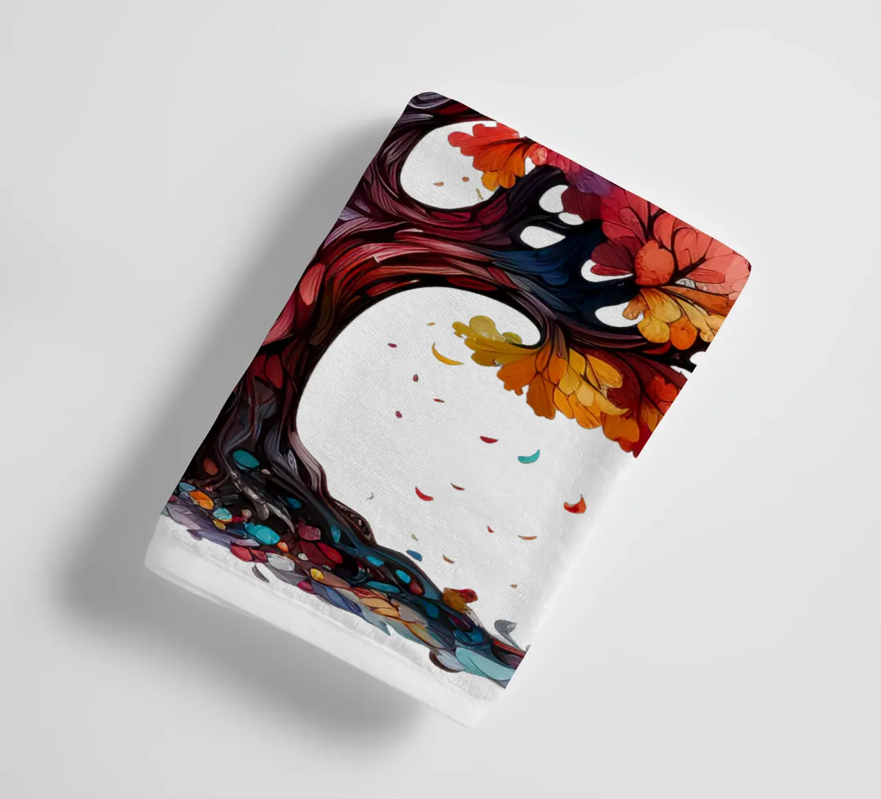 Albero della vita colorato asciugamano da bagno da Spiritual Touch