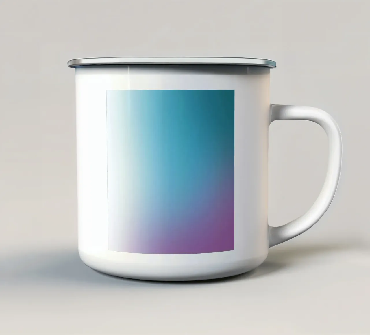 Colourfull three Emaille Tasse von Jonas Klein