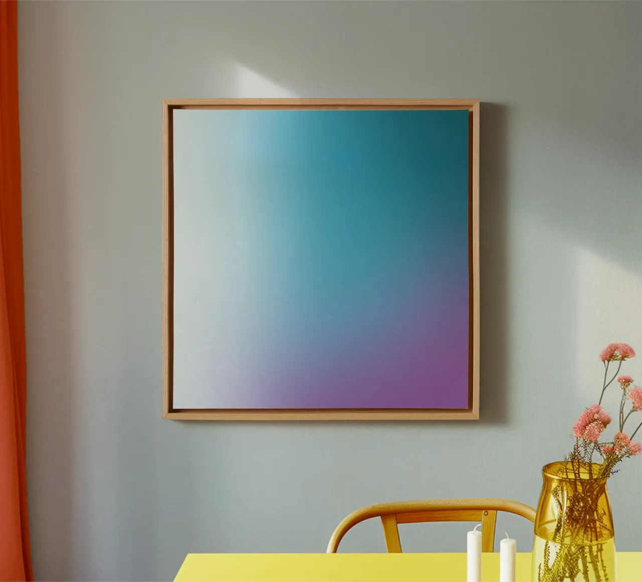 Colourfull three tela con Cornice a cassetta da Jonas Klein