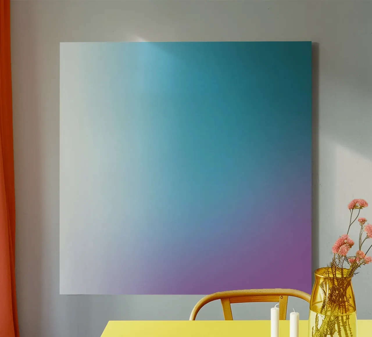 Colourfull three tela con Cornice a cassetta da Jonas Klein