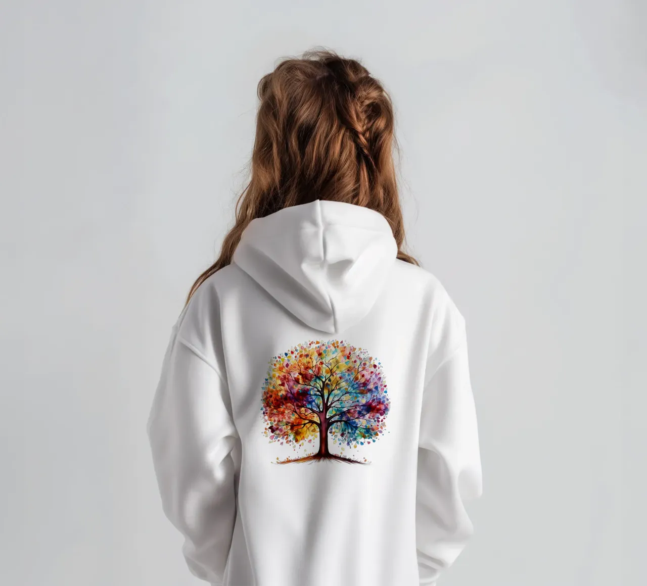 Albero della vita colorato felpa bambino con cappuccio da Spiritual Touch