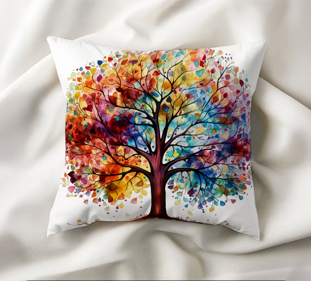 Albero della vita colorato cuscino da Spiritual Touch
