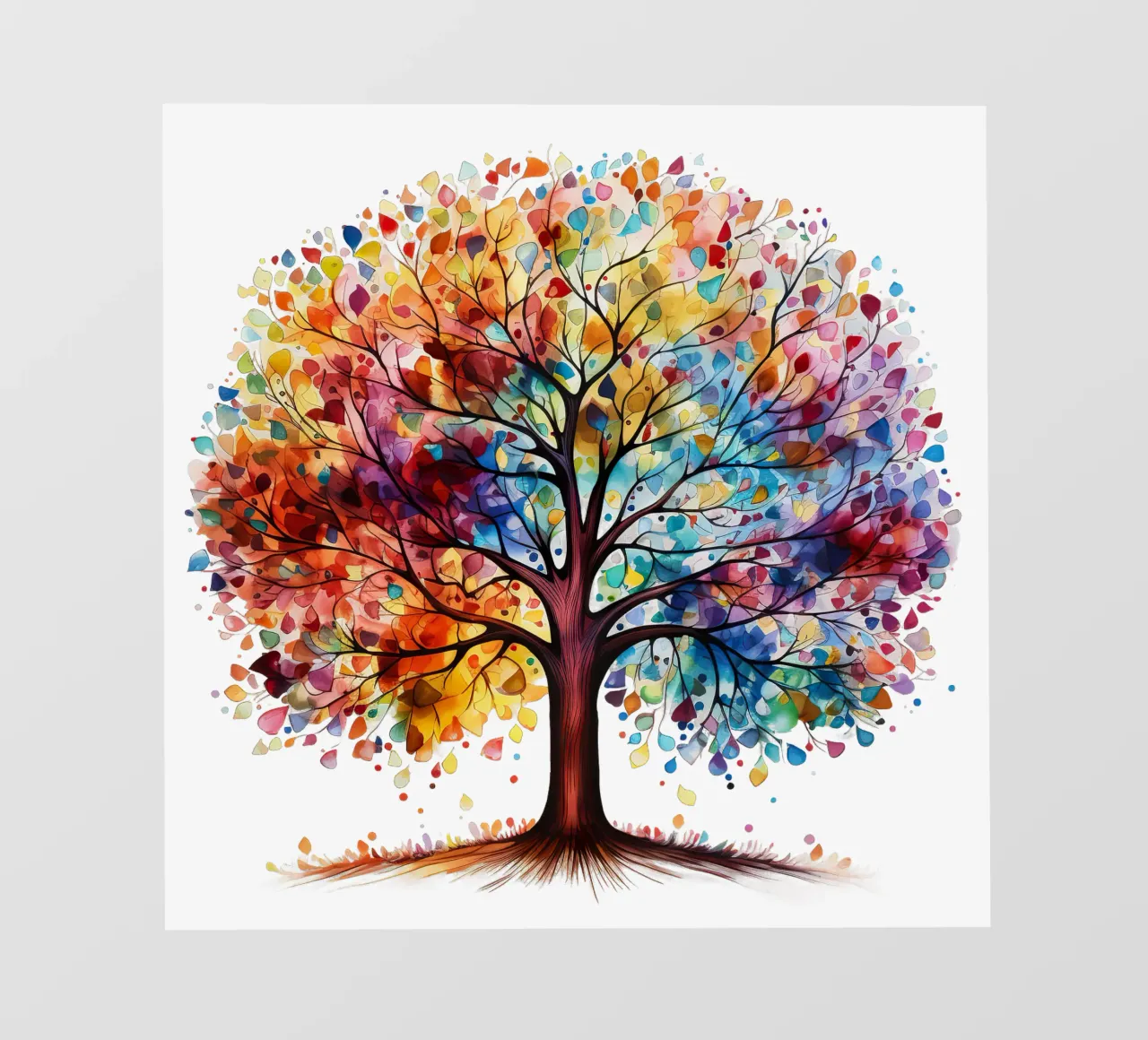 Albero della vita colorato pellicola backlit da Spiritual Touch