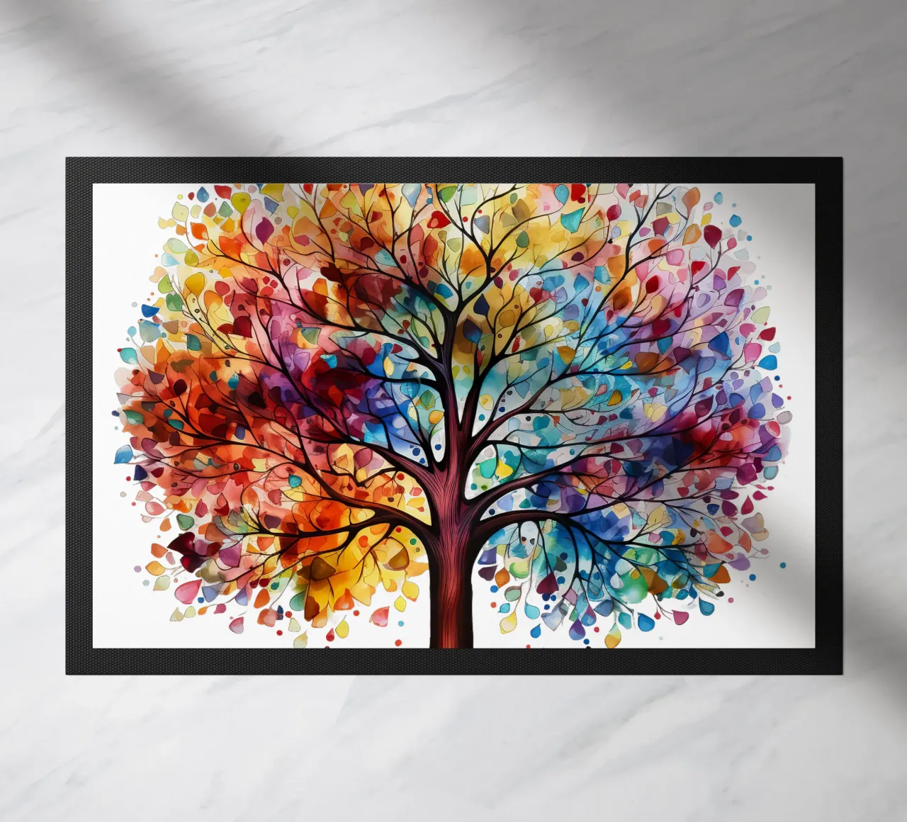 Albero della vita colorato zerbino da Spiritual Touch