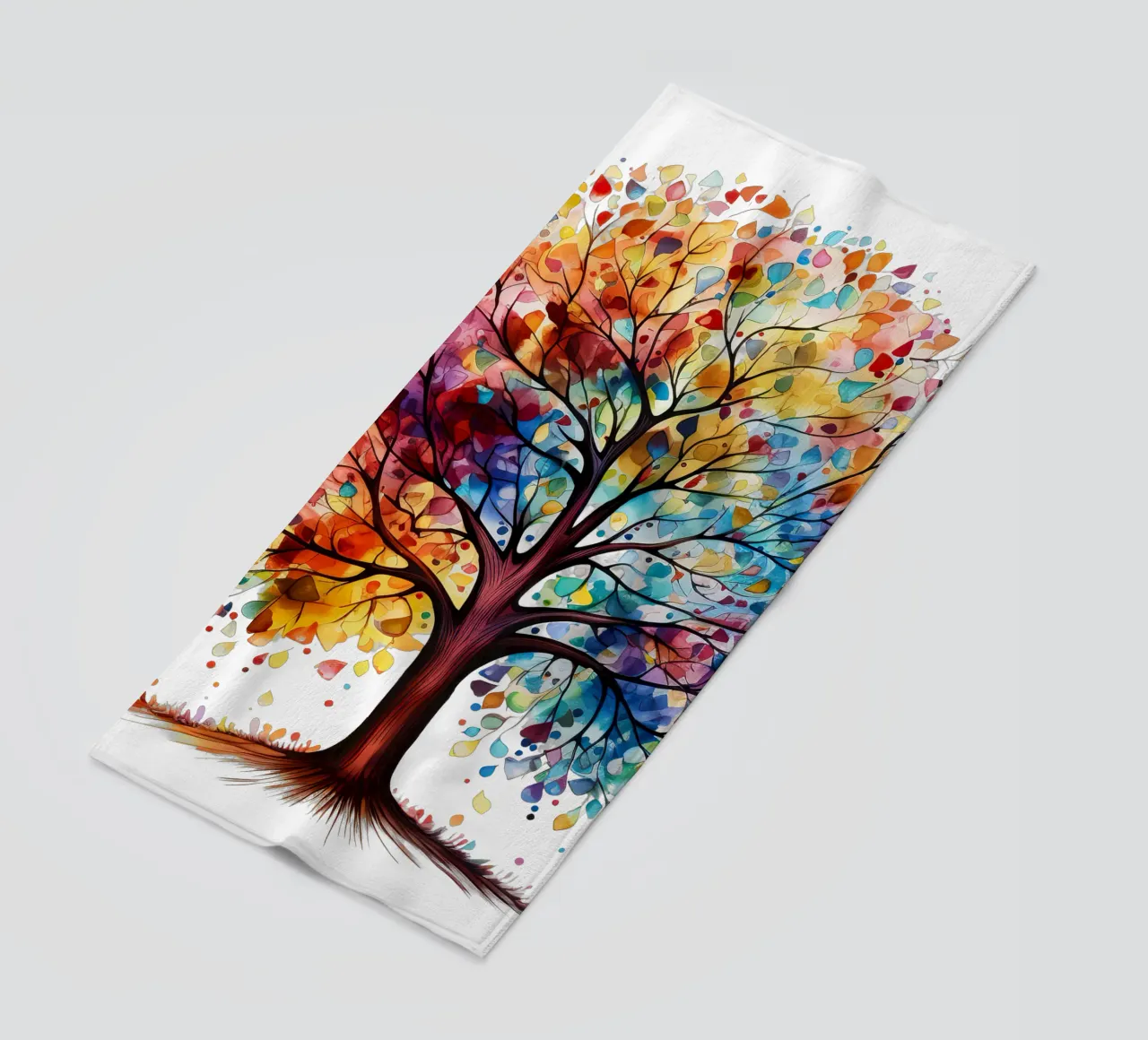 Albero della vita colorato telo mare da Spiritual Touch