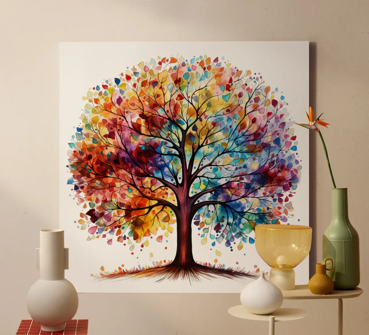 Colorful Tree of Life canvas by Spiritual Touch