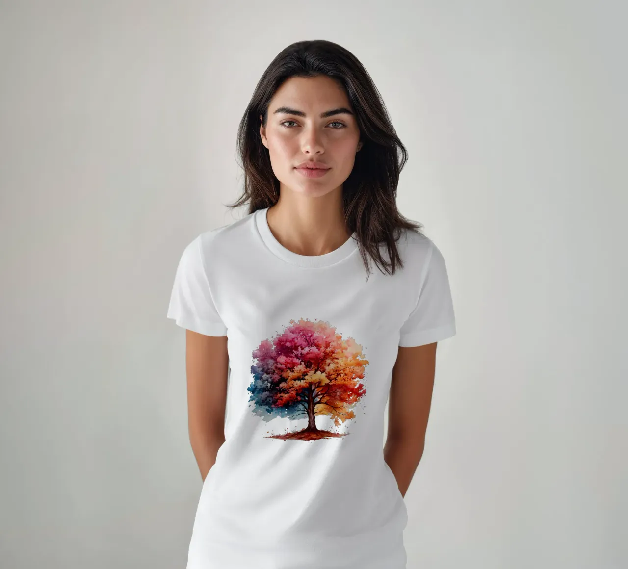 Albero della vita colorato t-shirt da Spiritual Touch