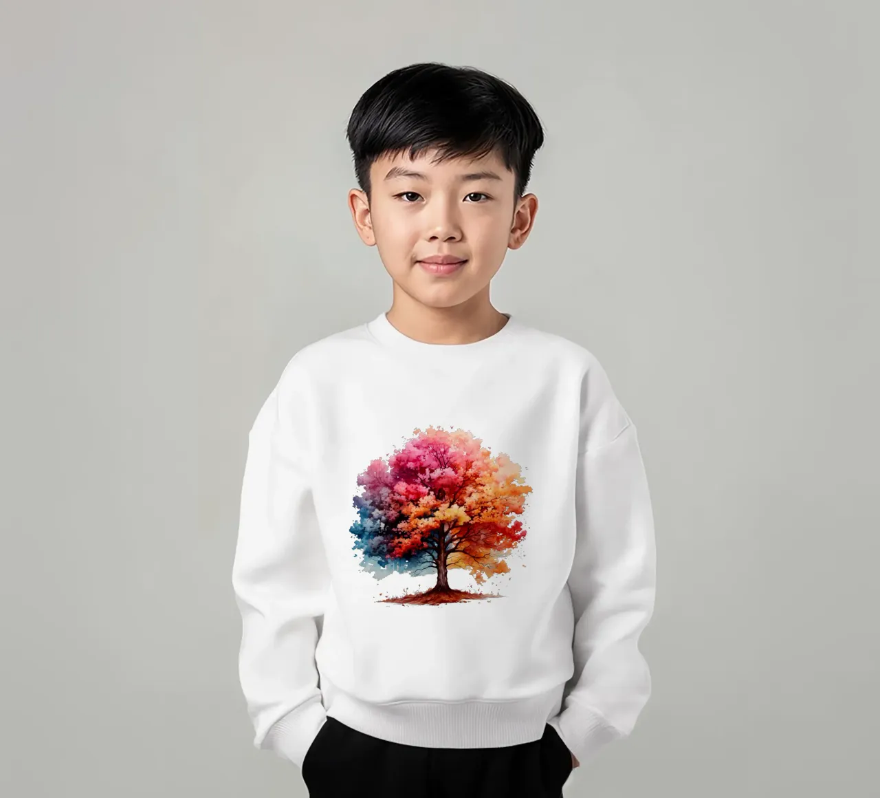 Albero della vita colorato felpa bambino da Spiritual Touch