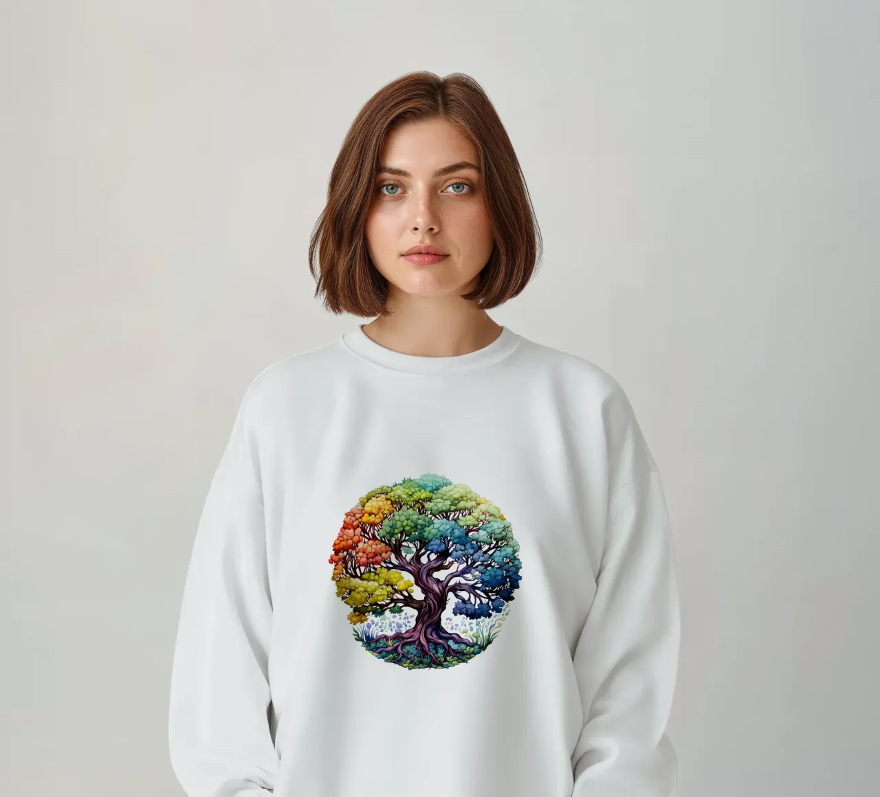 Albero della vita colorato felpa da Spiritual Touch