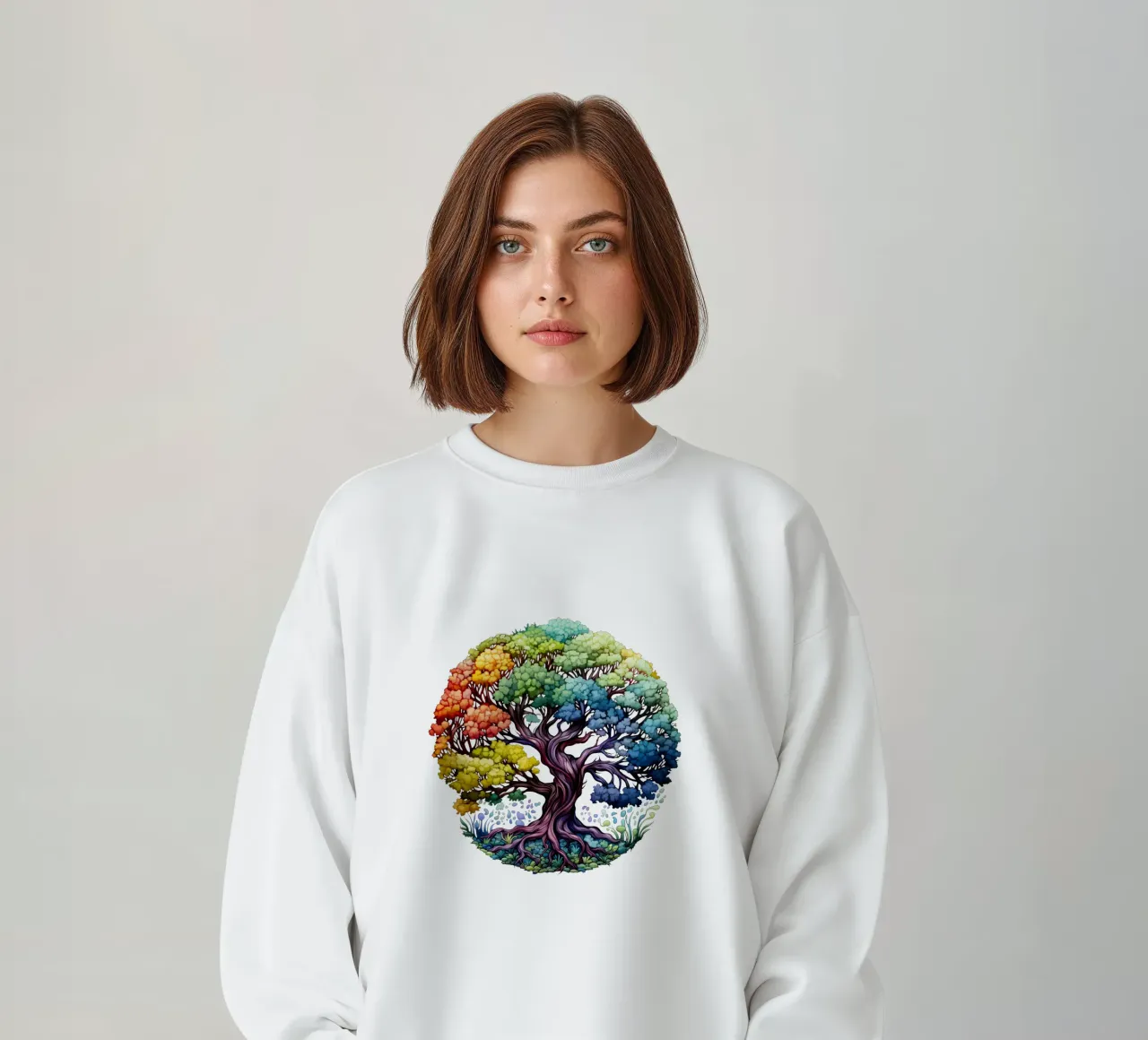 Albero della vita colorato felpa da Spiritual Touch