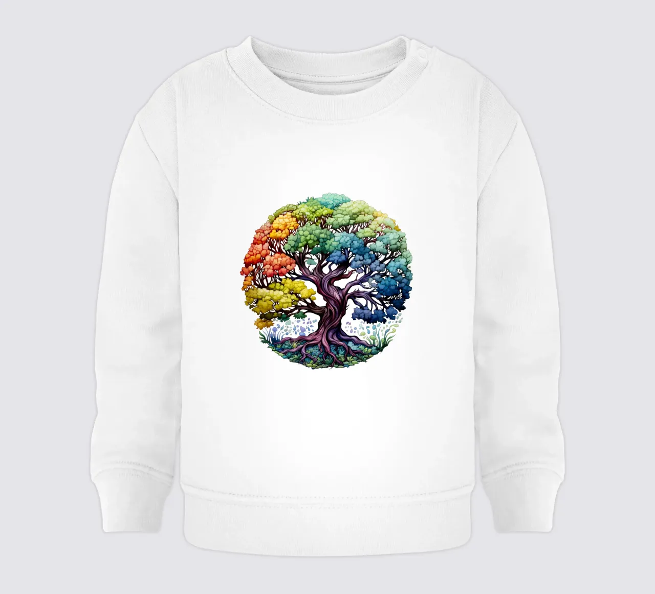 Albero della vita colorato felpa neonato da Spiritual Touch