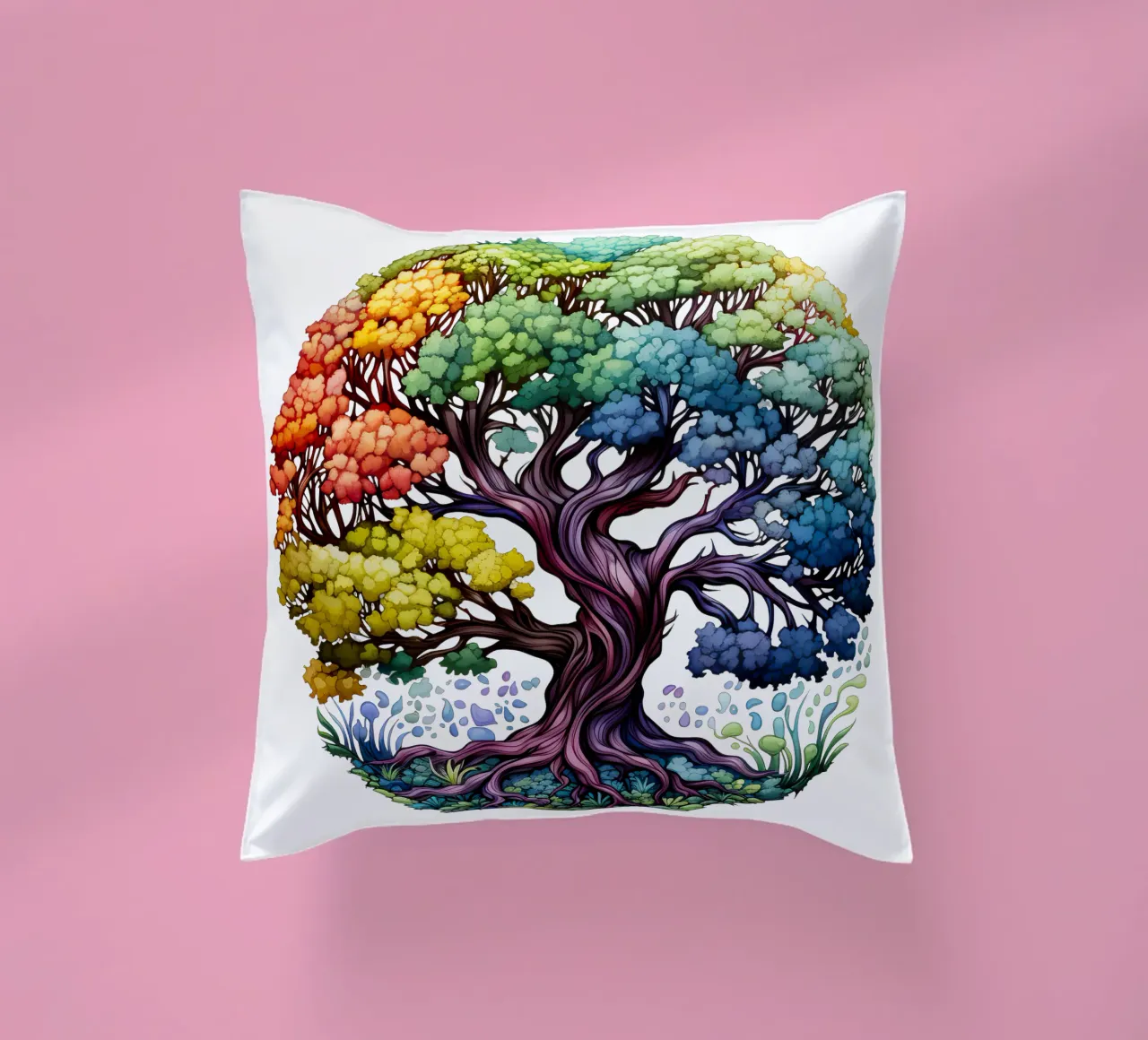 Albero della vita colorato cuscino da Spiritual Touch