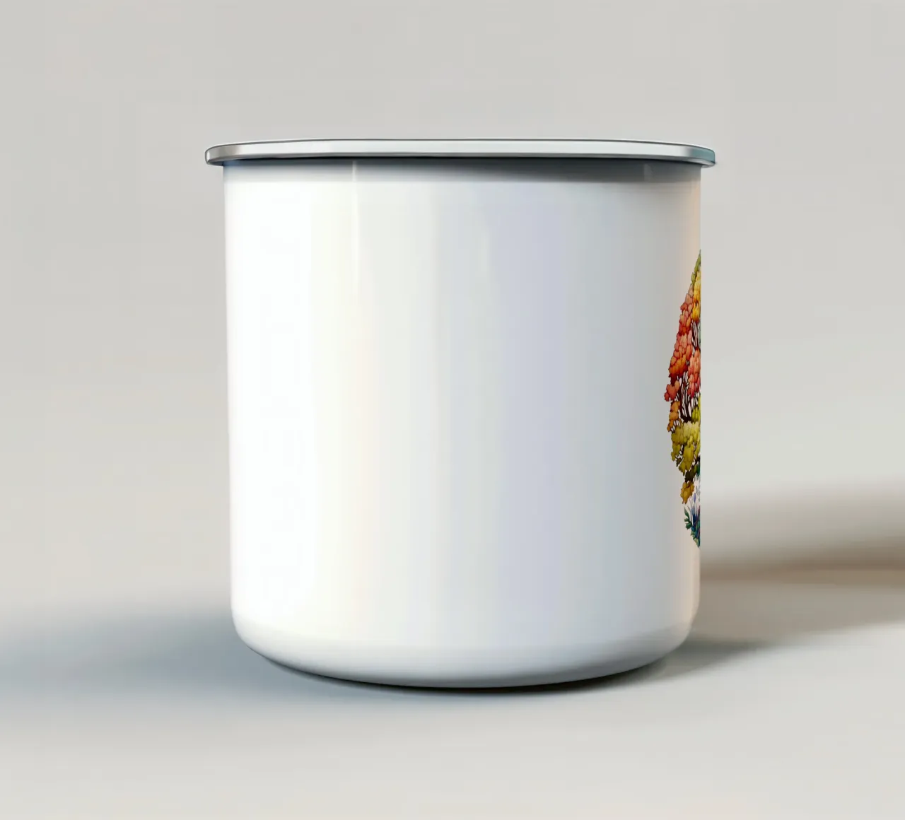 Albero della vita colorato tazza in smalto da Spiritual Touch