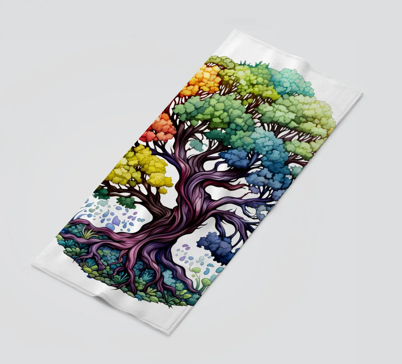 Albero della vita colorato telo mare da Spiritual Touch