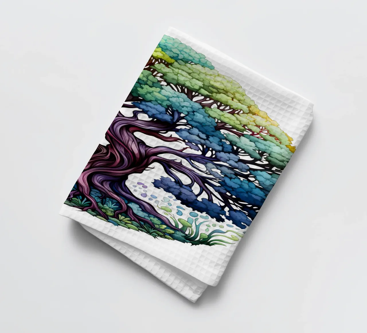 Albero della vita colorato canovaccio da cucina da Spiritual Touch