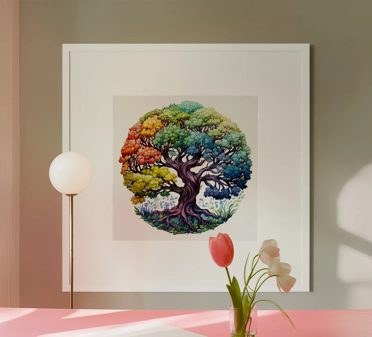 Albero della vita colorato poster da Spiritual Touch