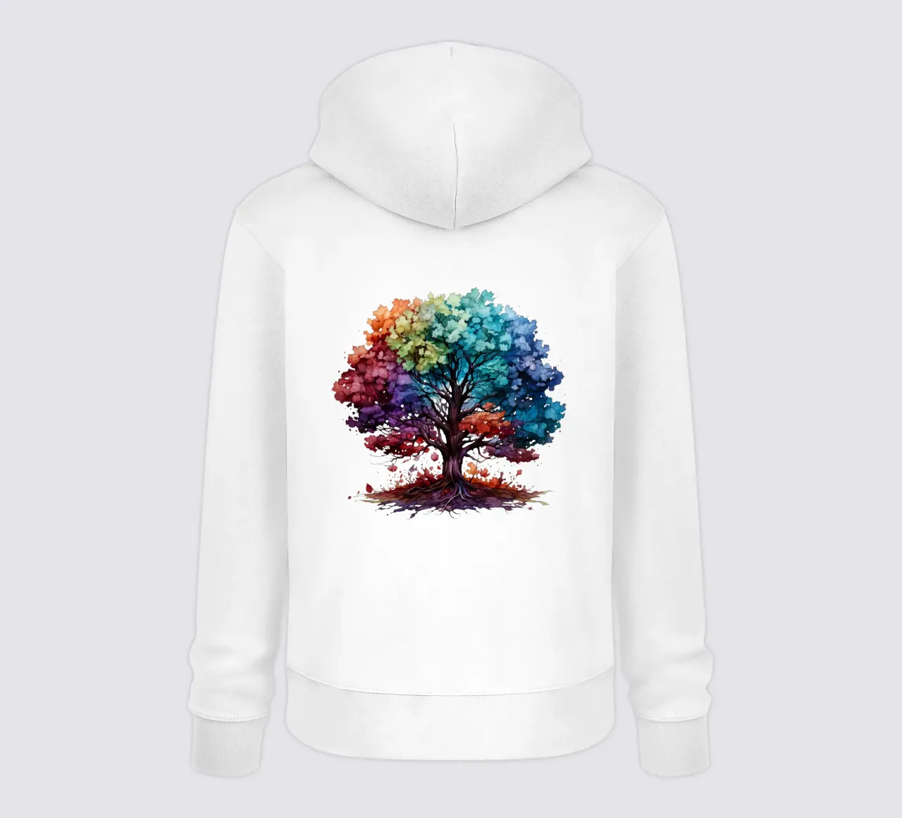 Albero della vita colorato felpa con cappuccio da Spiritual Touch