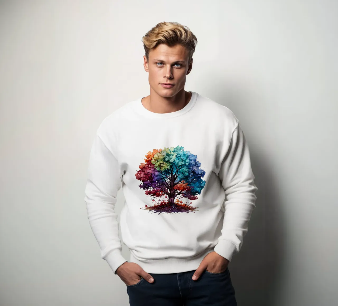 Albero della vita colorato felpa da Spiritual Touch