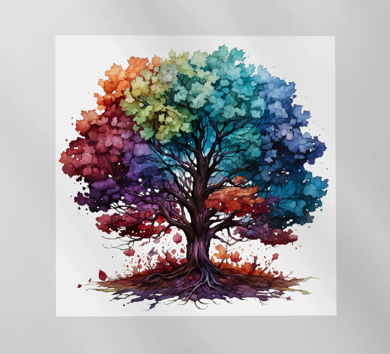Albero della vita colorato pellicola backlit da Spiritual Touch