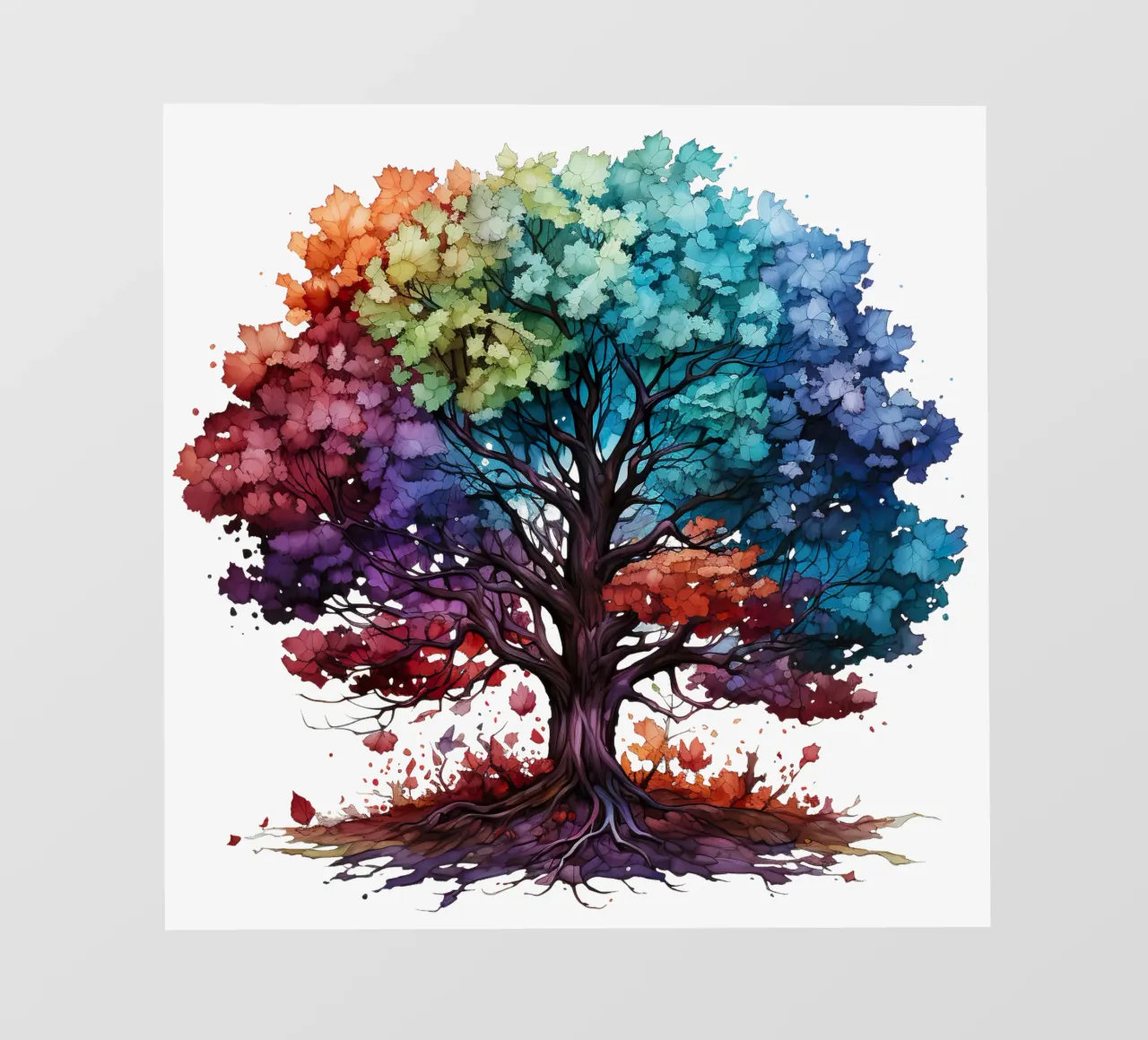 Albero della vita colorato pellicola backlit da Spiritual Touch