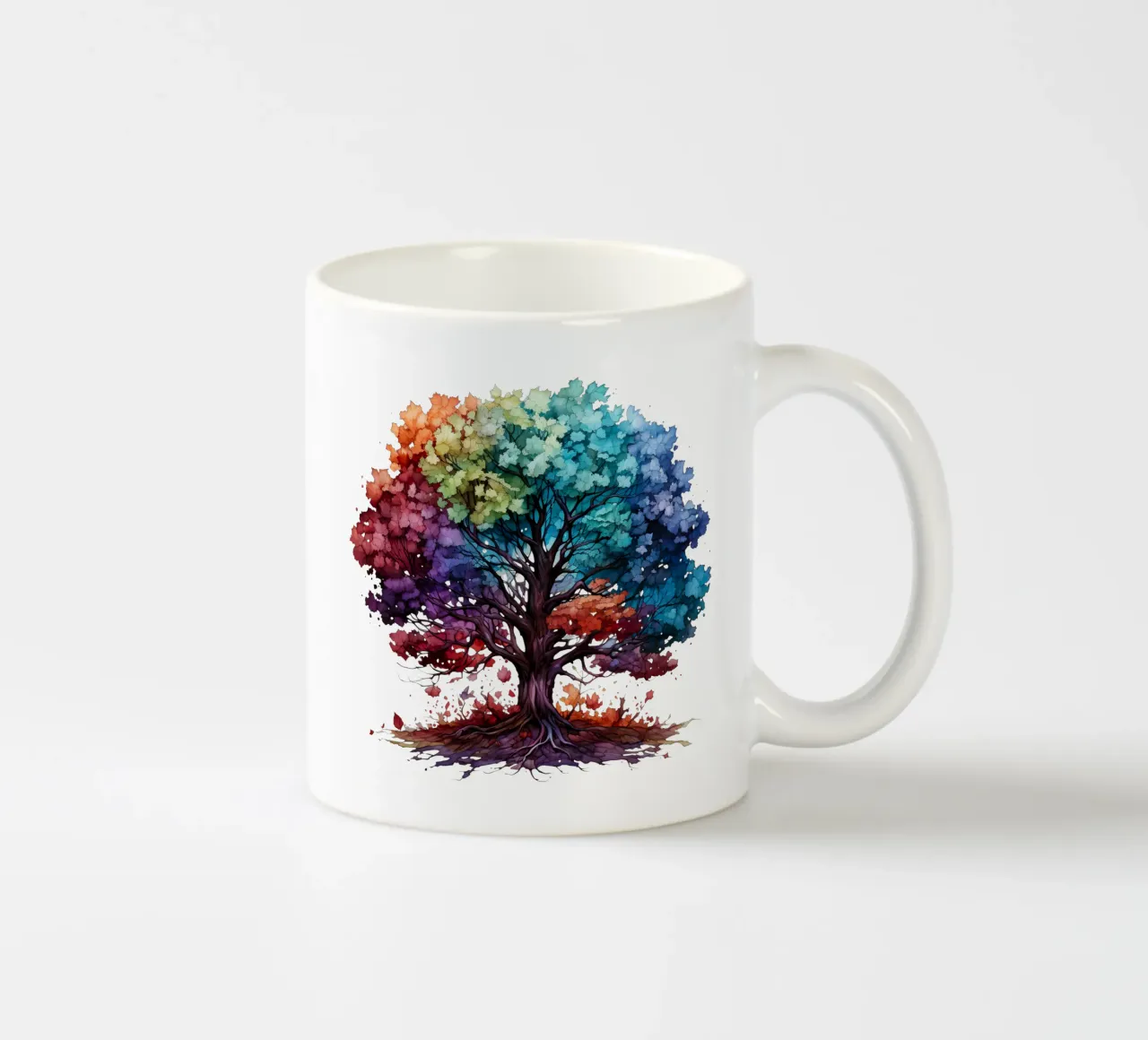 Albero della vita colorato tazza in ceramica da Spiritual Touch