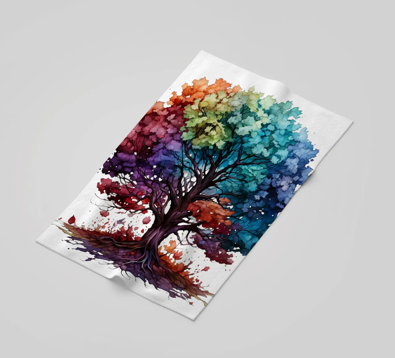 Albero della vita colorato telo mare da Spiritual Touch