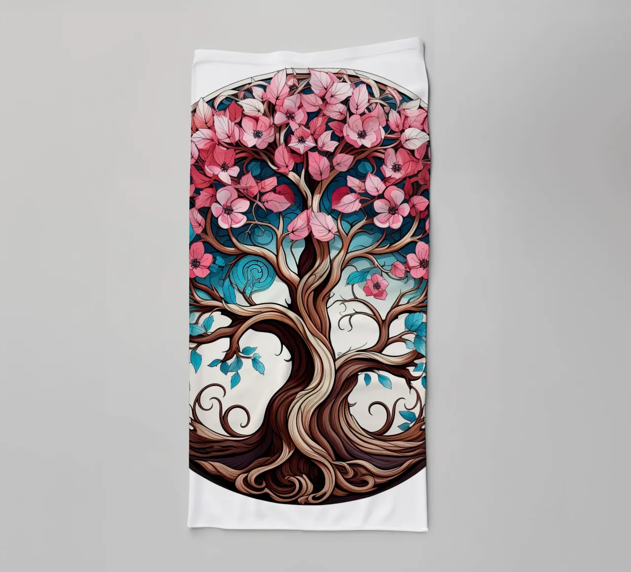 Albero della vita colorato asciugamano da bagno da Spiritual Touch