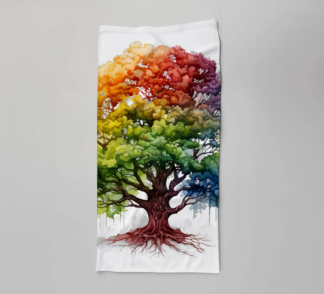 Albero della vita colorato asciugamano da bagno da Spiritual Touch