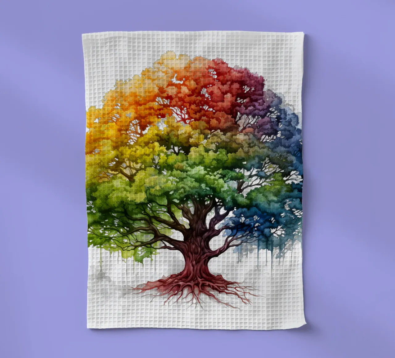Albero della vita colorato canovaccio da cucina da Spiritual Touch