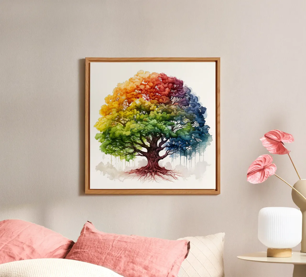 Albero della vita colorato alluminio dibond da Spiritual Touch