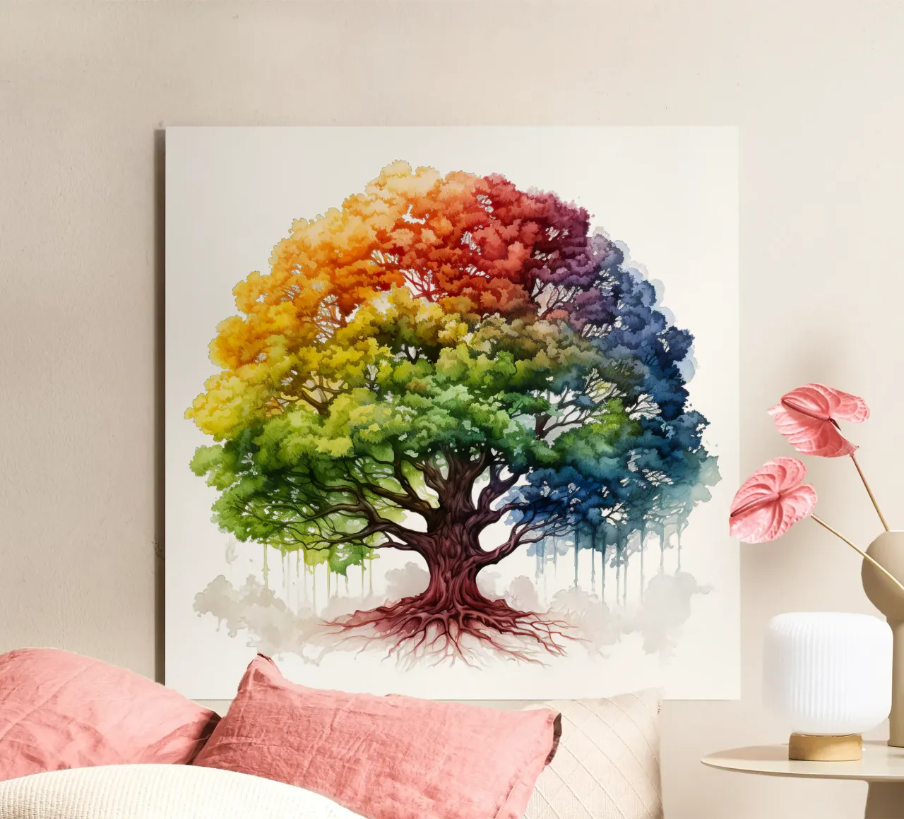 Albero della vita colorato alluminio dibond da Spiritual Touch