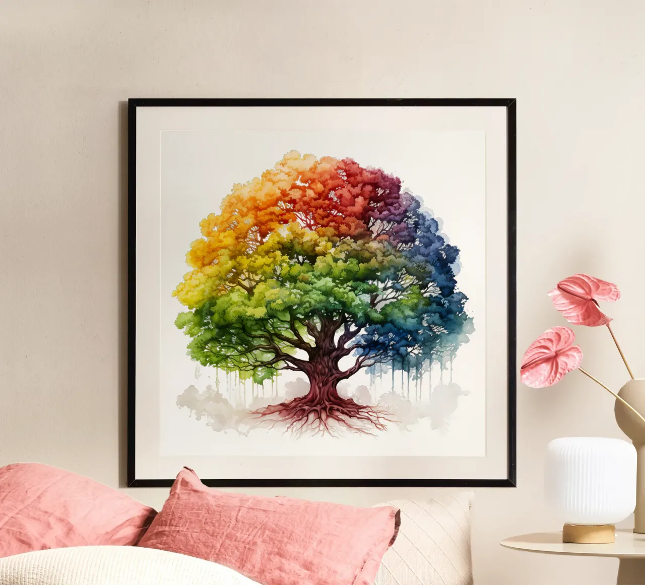 Albero della vita colorato carta hahnemühle da Spiritual Touch